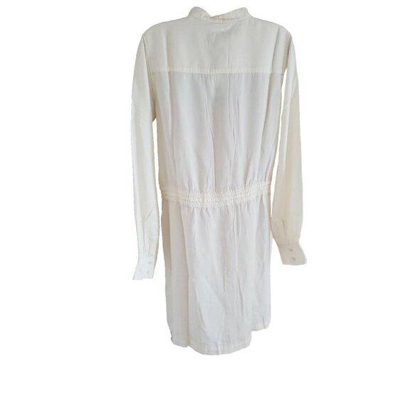 NWT GUESS ELLIS LONG SLEEVE WHITE SHIRT STYLE DRESS LARGE - Picture 9 of 14